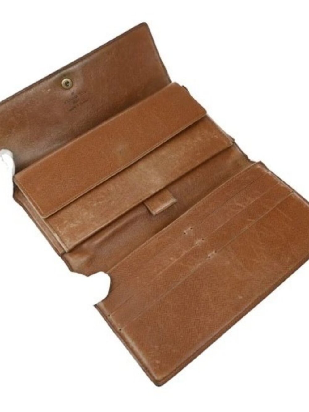 LOUIS VUITTON 2 Set Trifold Long Wallet Monogram Epi Leather Brown Blue 66KP534 - Picture 3 of 9